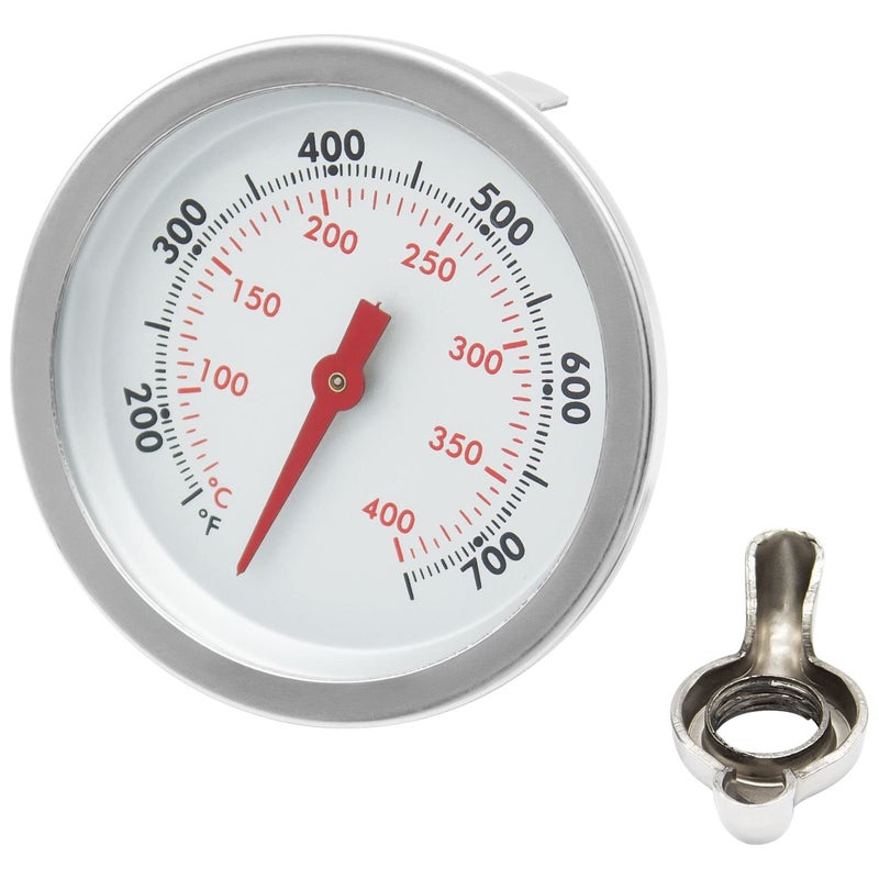 MOASKER 67088 Grill Thermometer Replacement for Weber Genesis II E-310 S-310 E-315 S-335 E-330 E/S 410, Temperature Gauge Thermostat for Weber Genesis 300 and Summit Series Grills, Center Mount, 2-3/8" Dia - Image 1